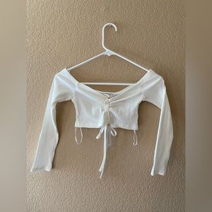 NWT o. vianca crop top